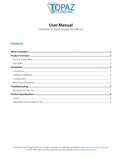 Topaz GemView 16 User Manual