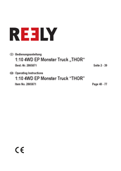 Reely THOR Operating Instructions Manual