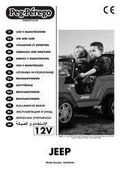 Peg-Perego JEEP IGOD0040 Use And Care Manual