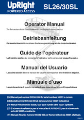 Upright SL26SL Operator's Manual