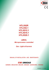 CIB UNIGAS HTLX92R Manual Of Installation - Use - Maintenance