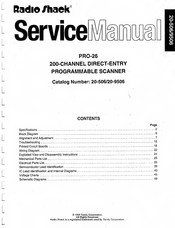 Radio Shack 20-506 Service Manual