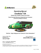 AirBurners CharBoss T26 Operating Manual
