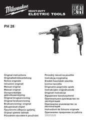 Milwaukee PH 28 Original Instructions Manual