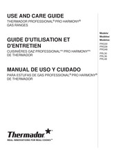 Thermador PROFESSIONAL PRO HARMONY PRL48 Use And Care Manual