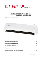 Genie LA 300 A3 Operating	 Instruction