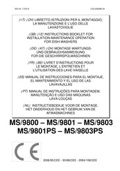 Mach MS/9801 Instruction Booklet