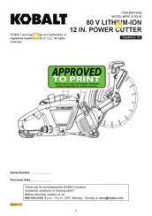 Kobalt 5974889 Manual