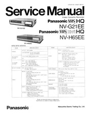 Panasonic NV-H65EE Service Manual