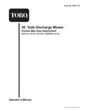 Toro ProLine 30135 Operator's Manual