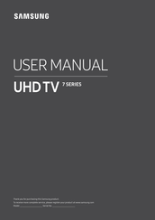 Samsung UE43NU0199UXZG User Manual