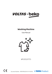 Beko VOLTAS WFL6512VTSS User Manual