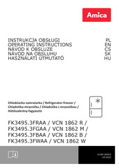 Amica FK3495.3FGAA Operating Instructions Manual