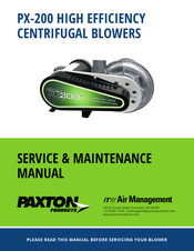 ITW PAXTON PX-200 Service Maintenance Manual