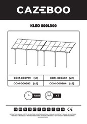 CAZEBOO COM-000383 Manual