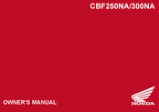 Honda CBF250NA 2022 Owner's Manual