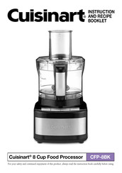 Cuisinart CFP-8BK Instruction And Recipe Booklet