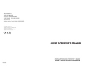 Warn HY3000 Installation And Operator's Manual