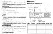 Motorola EM400 Quick Reference Card