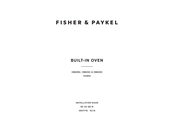 Fisher & Paykel OB60SC7CEPX3 Installation Manual