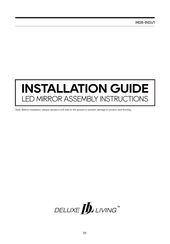 DELUXE LIVING M08-INSV1 Installation Manual