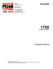 PEWA Fluke FL1750B-NT Calibration Manual