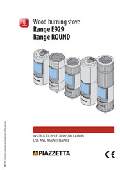 Piazzetta LEGNA ROUND Series Instructions For Installation, Use And Maintenance Manual