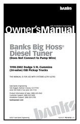 banks Big Hoss 62783 Owner's Manual