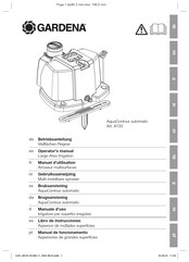 Gardena AquaContour automatic Operator's Manual