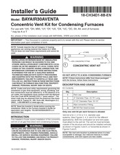 Trane BAYAIR30AVENTA Installer's Manual