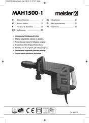 Meister MAH1500-1 Translation Of The Original Instructions