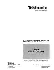 Tektronix 564B Instruction Manual