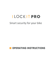 I LOCK IT PRO Operating Instructions Manual