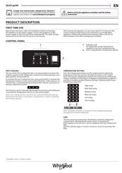 Whirlpool WFNF 81E OX 1 Quick Manual