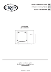 Argo AEI1G65EMX3PH Installation Instructions Manual