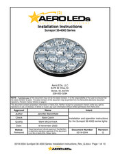 AeroLEDs 36-4000 Series Installation Instructions Manual