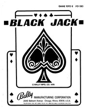 Bally BLACK JACK Manual