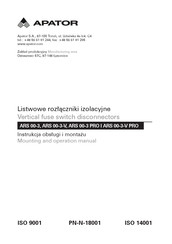 Apator ARS 00-3 PRO Mounting And Operation Manual