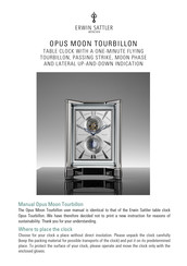 Erwin Sattler OPUS MOON TOURBILLON Manual