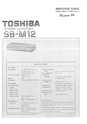 Toshiba SB-M12 Service Data