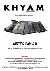 Khyam AIRTEK OAK 4.0 Pitching & Striking Instructions