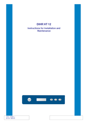 DIHR HT 12 Instruction For Installation And Maintenance