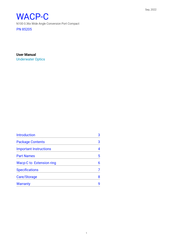 Nauticam WACP-C User Manual