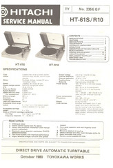 Hitachi HT-61S Service Manual