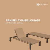 MIRADOR SANIBEL CHAISE LOUNGE Instruction Manual
