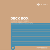 MIRADOR DECK BOX Instruction Manual