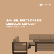 MIRADOR SANIBEL 5PIECE FIRE PIT MODULAR SOFA SET Instruction Manual