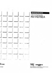 Panasonic NV-HD70EA Operating Instructions Manual