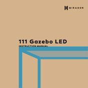 MIRADOR 111 Gazebo LED Instruction Manual