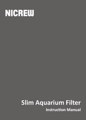 NICREW Slim Aquarium Filter Instruction Manual